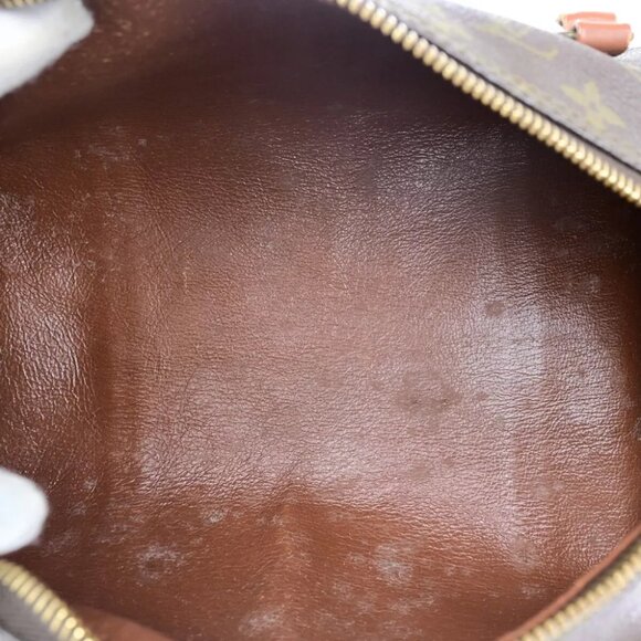 LOUIS VUITTON Logo PAPILLON 30 Hand Bag Monogram Leather Brown M51365 66HC021 - Picture 10 of 16